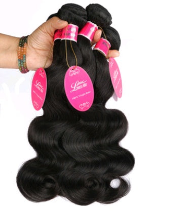 Natural color wig, real wig, hair extension, Brazilian body wave.